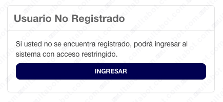 Acceso como usuario no registrado en Gestión Tributaria de Bahía Blanca