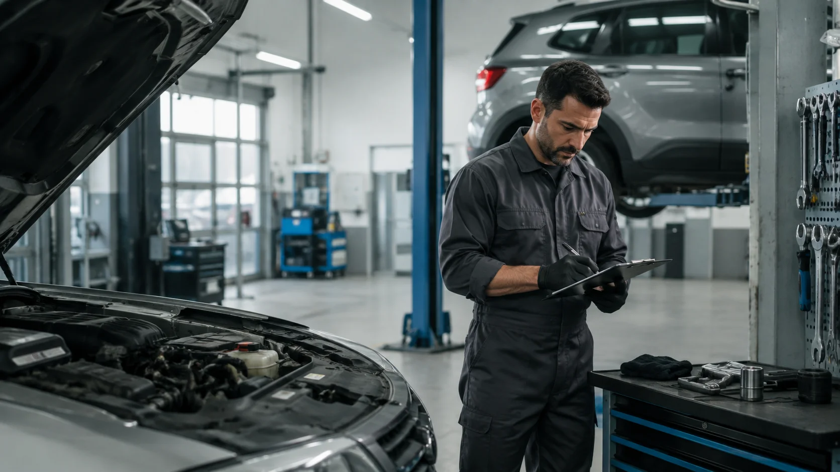 Orden de trabajo para vehículos: modelo y estados
