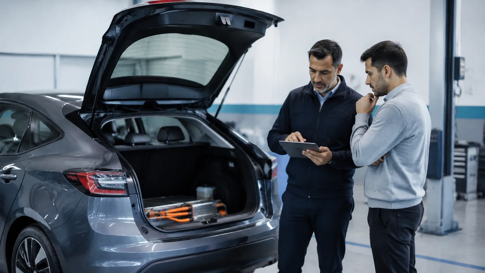 Informe de batería al comprar un eléctrico usado para la flota