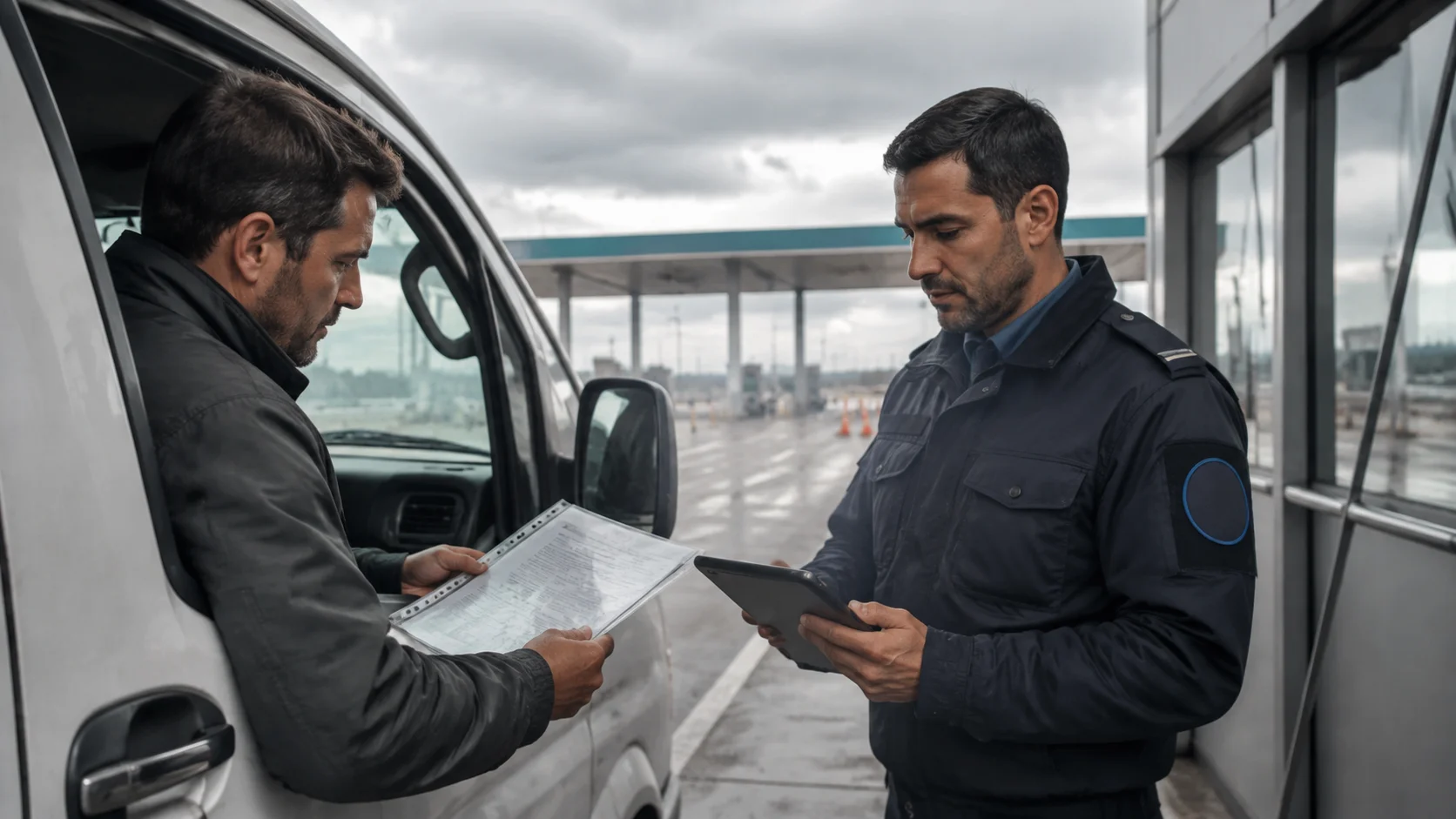 Vehículo de empresa que cruza una frontera: documentación y autorización