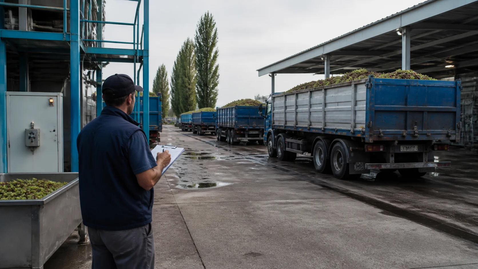 Camiones de vendimia en Mendoza: cómo planificar turnos, descarga y tiempos de espera