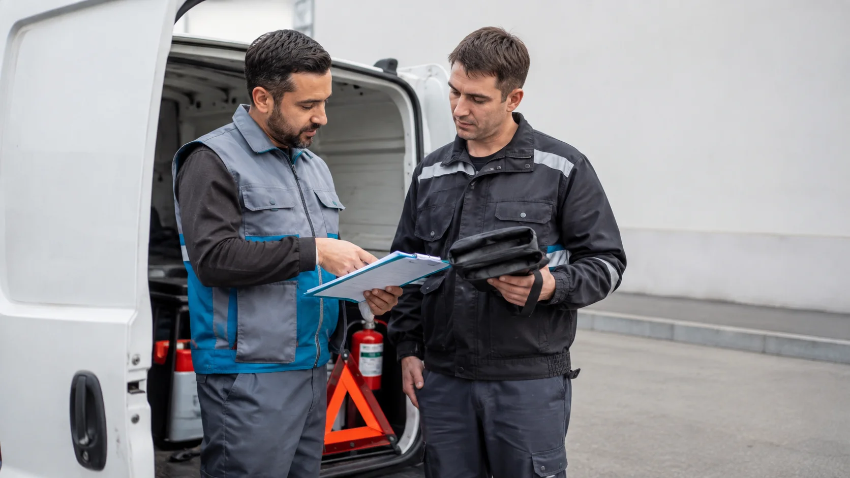 Cómo registrar el kit de seguridad en el relevo de conductores