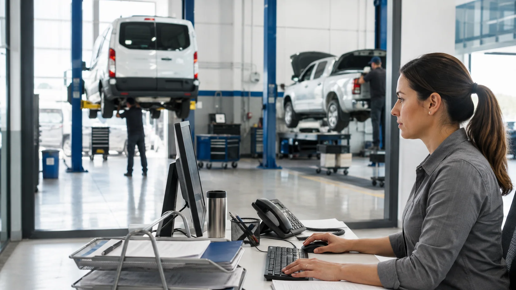 Cómo programar servicios de taller sin interrumpir la flota