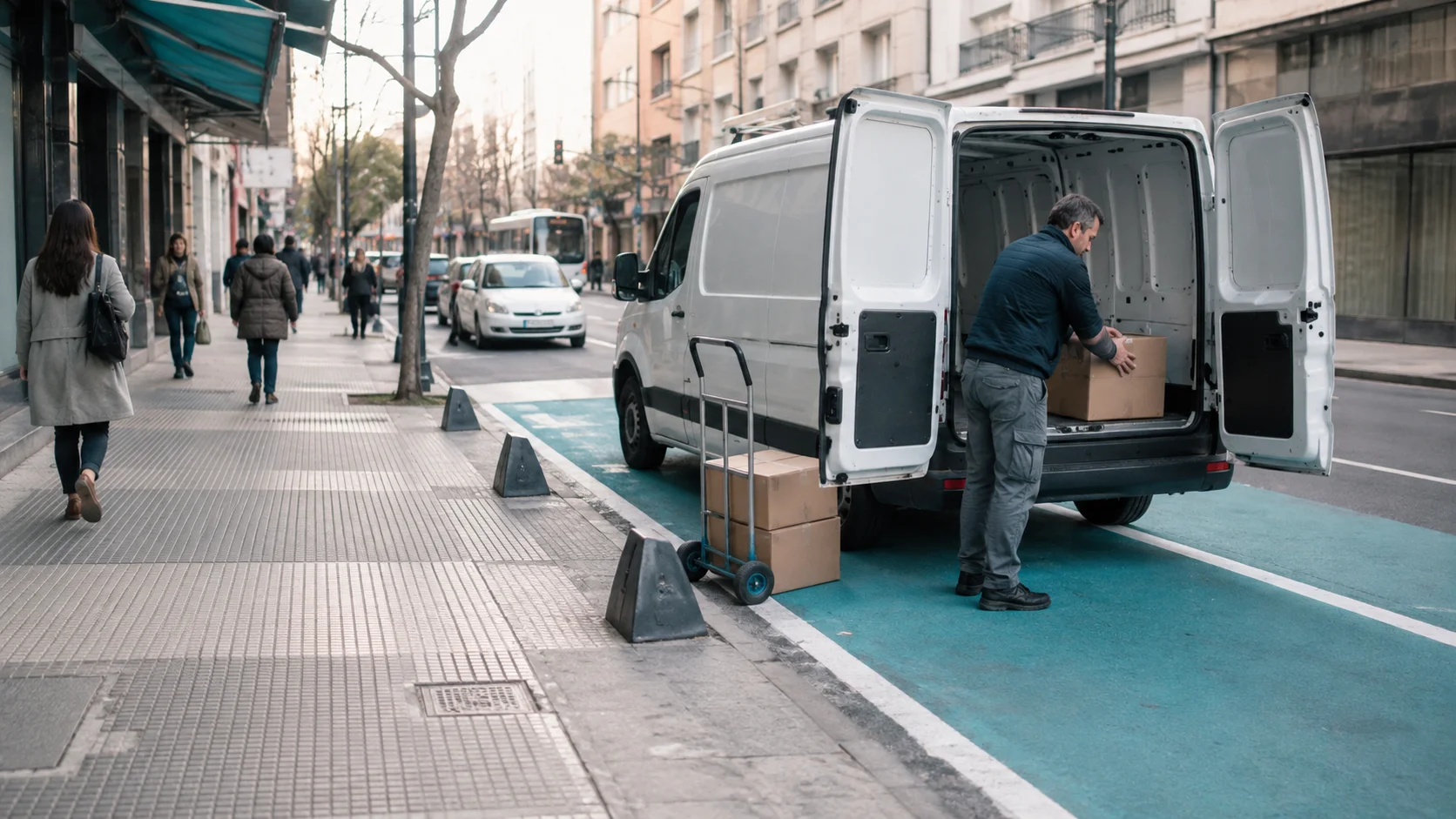 Cómo revisar restricciones de circulación, carga y descarga para reparto