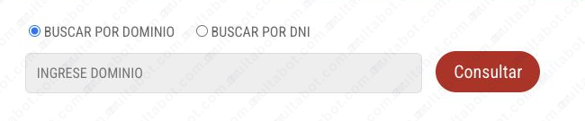 Formulario municipal de Chacabuco para consultar infracciones por dominio o DNI
